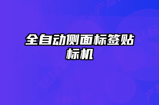 全自动侧面标签贴标机