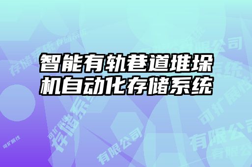 智能有轨巷道堆垛机自动化存储系统