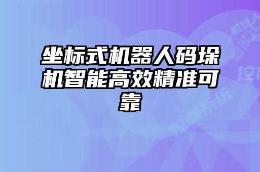 坐标式机器人码垛机智能高效精准可靠