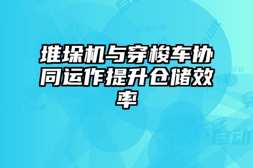 堆垛机与穿梭车协同运作提升仓储效率