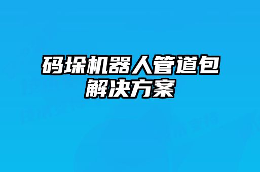 码垛机器人管道包解决方案