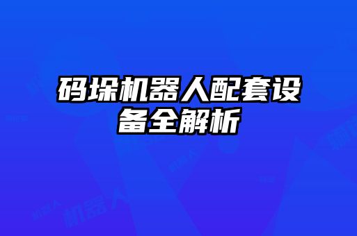 码垛机器人配套设备全解析