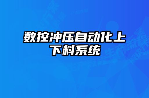 数控冲压自动化上下料系统