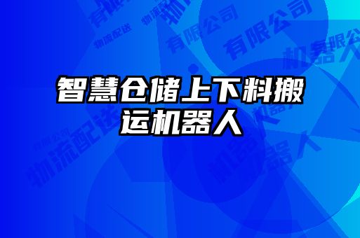 智慧仓储上下料搬运机器人