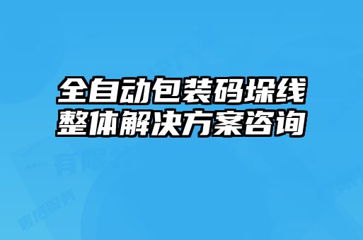 全自动包装码垛线整体解决方案咨询