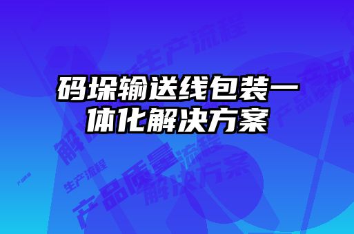 码垛输送线包装一体化解决方案