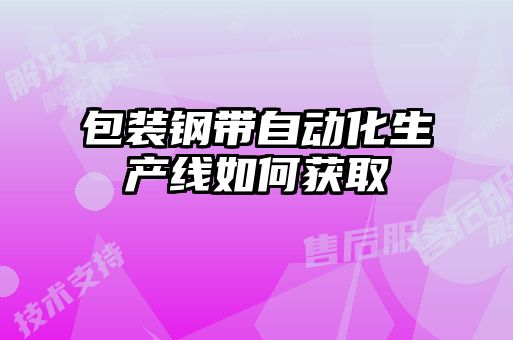 包装钢带自动化生产线如何获取