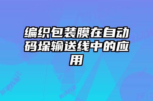 编织包装膜在自动码垛输送线中的应用