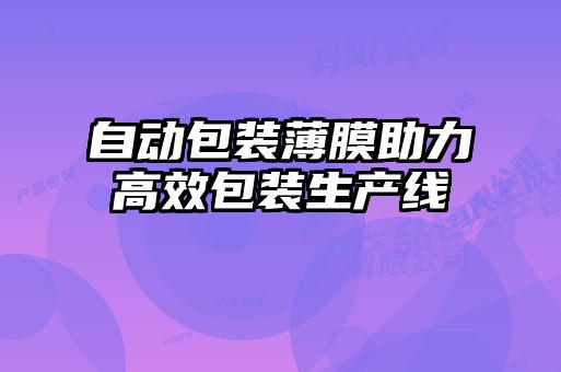 自动包装薄膜助力高效包装生产线