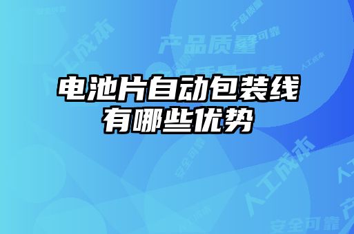 电池片自动包装线有哪些优势