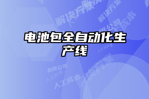 电池包全自动化生产线