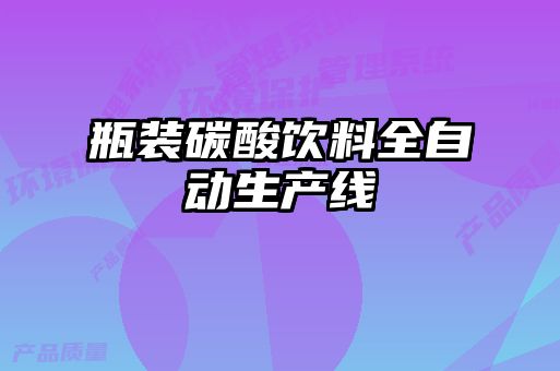 瓶装碳酸饮料全自动生产线