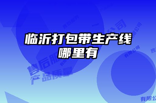 临沂打包带生产线哪里有